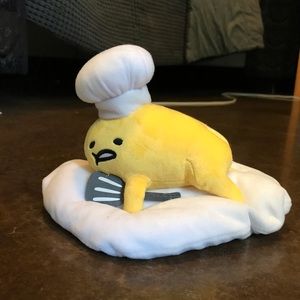 Cloud Gudetama mini plush